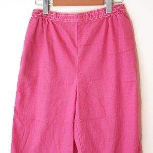 Vintage Pink Koret Petite High Waist Day Capri Pants Size 6